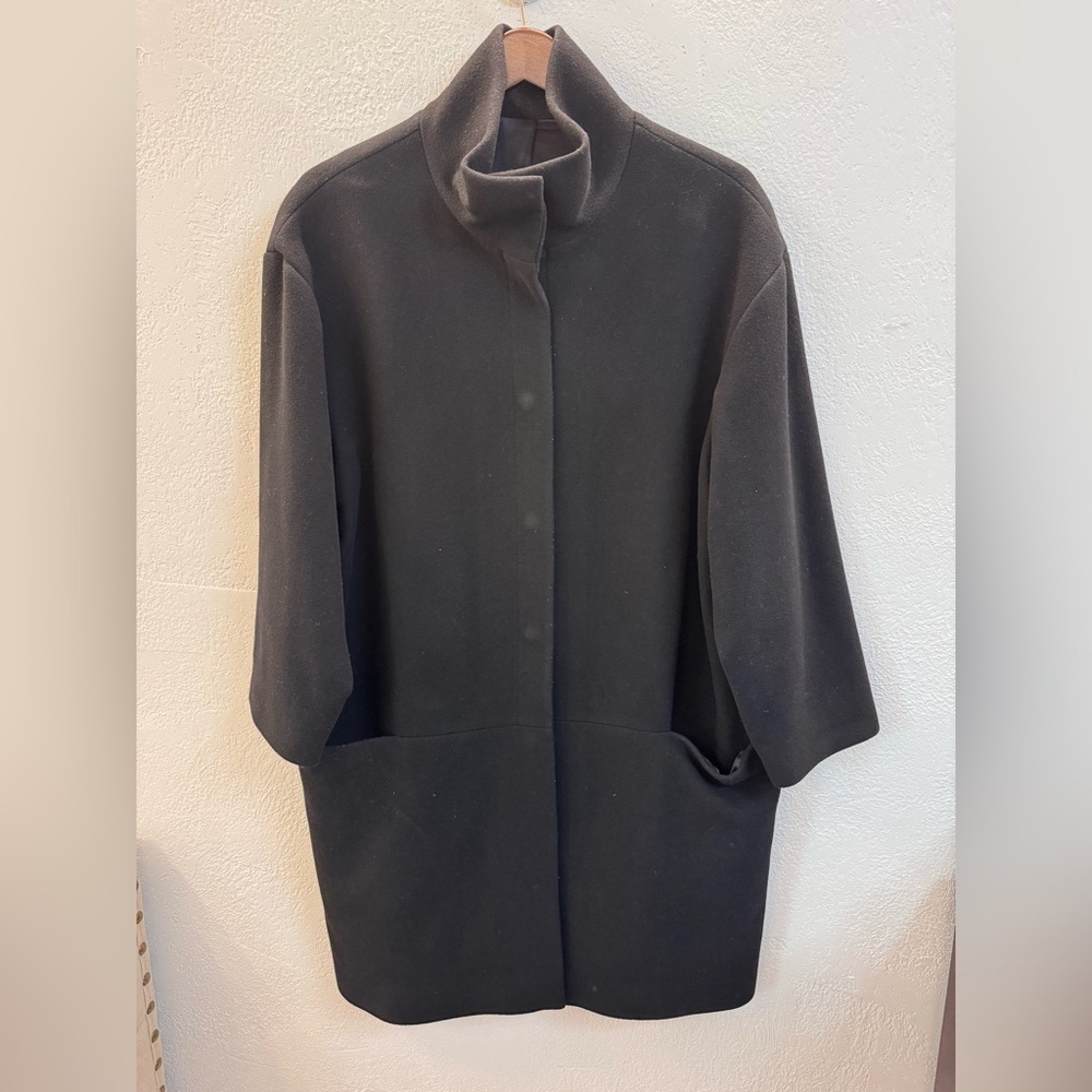 Marilyn Anselm for Hobbs turtle neck
 Wool Cashmere blend coat 14